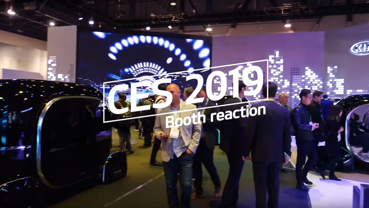 CES 2019 Booth reaction
